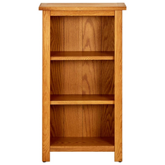 Solid Oak Wood Bookcase with 3 Shelves, 45x22.5x82 cm - Elegant and Durable Storage Solution