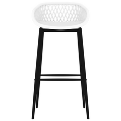 7 Piece Bar Set White - Modern & Stylish Bar Table and Stool Set for Home, Garden, Pub, or Restaurant