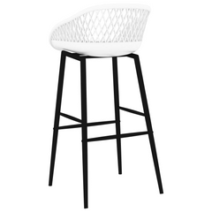 7 Piece Bar Set White - Modern & Stylish Bar Table and Stool Set for Home, Garden, Pub, or Restaurant