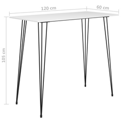 7 Piece Bar Set White – Modern & Durable Bar Furniture Set for Home, Garden, Bars & Restaurants