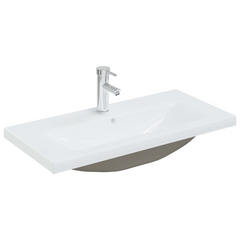 Grey Sonoma Sink Cabinet with Built-in Basin & Faucet - Stylish Bathroom Storage Solution