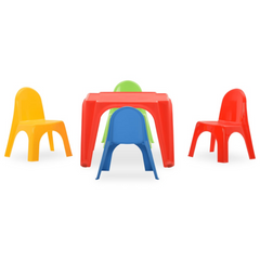 Children's Table and Chair Set PP - Colorful Kids Furniture Set