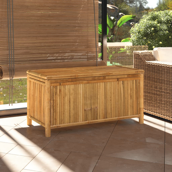 Garden Storage Box 110x52x55cm Bamboo - Versatile Outdoor & Indoor Storage Solution