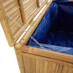 Garden Storage Box 110x52x55cm Bamboo - Versatile Outdoor & Indoor Storage Solution