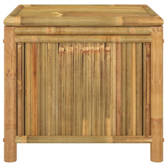 Bamboo Garden Storage Box - 60x52x55cm Waterproof Outdoor Storage Bench