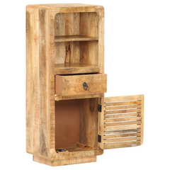 Highboard 45x32x110 cm | Rough Mango Wood | Vintage Charm | Ample Storage Space