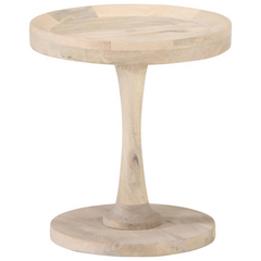 Vintage Side Table Ø40x45 cm | Solid Mango Wood | Handmade Accent Furniture