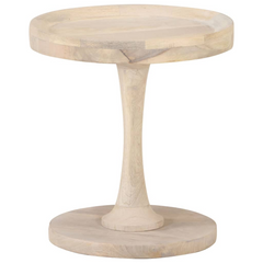 Vintage Side Table Ø40x45 cm | Solid Mango Wood | Handmade Accent Furniture