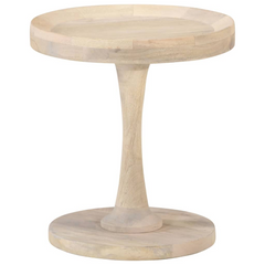 Vintage Side Table Ø40x45 cm | Solid Mango Wood | Handmade Accent Furniture