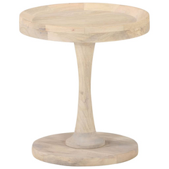 Vintage Side Table Ø40x45 cm | Solid Mango Wood | Handmade Accent Furniture