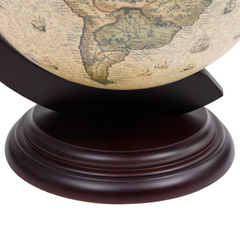 Tabletop Globe Bar Wine Stand Eucalyptus Wood Green - Storage and Decoration for Your Home or Office