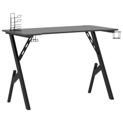 Ergonomic Gaming Desk with Y-Shape Legs, Black – 110x60x75 cm | Ultimate Comfort & Stability for Gamers