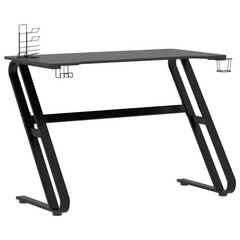 Gaming Desk with ZZ Shape Legs Black