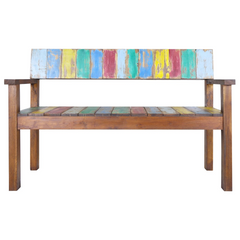 Bench 115 cm Solid Reclaimed Wood