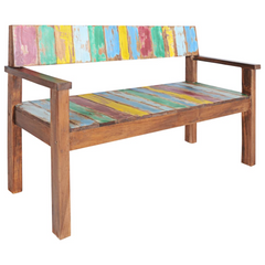 Bench 115 cm Solid Reclaimed Wood