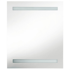 LED Bathroom Mirror Cabinet Shining Grey 50x14x60 cm