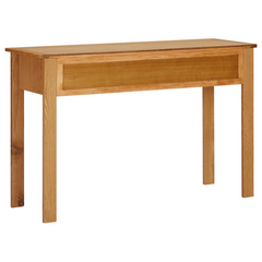 Solid Oak Wood Dressing Table - 110x40x75 cm with Three Drawers for Elegant Storage