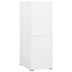 Steel Filing Cabinet – Modern White, 4 Drawers, Lockable, 46x62x133 cm – Durable Office Storage