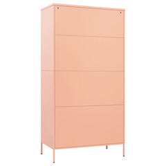 Pink Steel Wardrobe 90x50x180 cm - Durable, Chic & Spacious Storage Solution