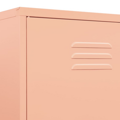 Pink Steel Wardrobe 90x50x180 cm - Durable, Chic & Spacious Storage Solution