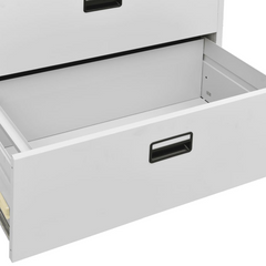 Filing Cabinet Light Grey 90x46x134 cm Steel - Durable and Versatile Storage Solution