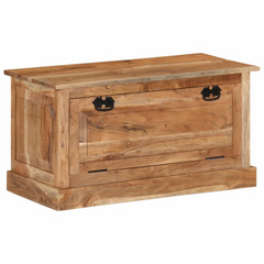 Solid Acacia Wood Shoe Storage Bench - Comfortable, Durable, and Stylish - 85x40x45 cm