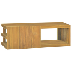 Teak Wood Wall-Mounted Bathroom Cabinet with Shelves - 90x40x30 cm | Sturdy, Stylish & Space-Saving Storage Solution