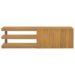 Wall-mounted Bathroom Cabinet - Solid Teak Wood, 110x40x30 cm - Stylish & Durable Storage Solution for Your Bathroom