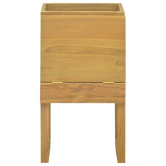 Solid Teak Wood Bathroom Cabinet - Compact, Stylish & Durable Storage Solution