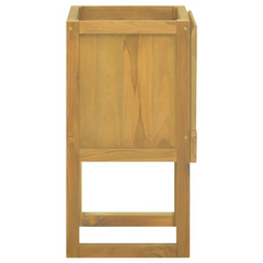 Solid Teak Wood Bathroom Cabinet - Compact, Stylish & Durable Storage Solution