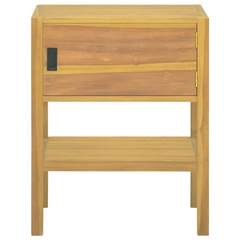 Solid Teak Wood Bathroom Cabinet - 60x40x75 cm | Elegant & Durable Storage Solution