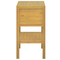 Solid Teak Wood Bathroom Cabinet - 60x40x75 cm | Elegant & Durable Storage Solution