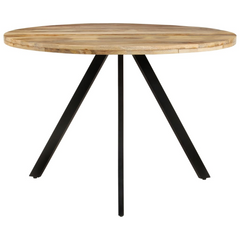 Dining Table 110x75 cm Solid Wood Mango - Rustic and Stylish