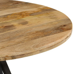 Dining Table 110x75 cm Solid Wood Mango - Rustic and Stylish