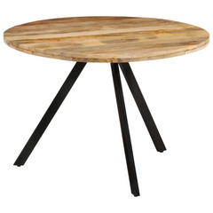 Dining Table 110x75 cm Solid Wood Mango - Rustic and Stylish