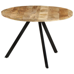 Dining Table 110x75 cm Solid Wood Mango - Rustic and Stylish