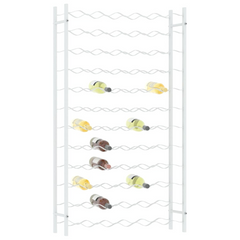 Wine Rack for 72 Bottles White Metal - Modern Design, High Quality