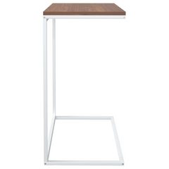 Stylish Side Table | White 55x35x66 cm | Engineered Wood | Perfect for Living Rooms & Bedrooms