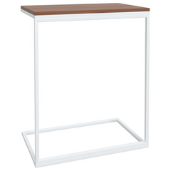 Stylish Side Table | White 55x35x66 cm | Engineered Wood | Perfect for Living Rooms & Bedrooms