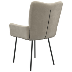 Dining Chairs 2 pcs Light Grey Velvet - Elegant and Comfortable