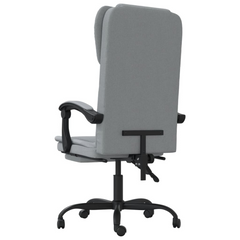 Reclining Office Chair Light Grey Fabric - Comfortable and Stylish