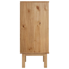 Drawer Cabinet OTTA Brown & White 45x39x90cm Solid Wood Pine