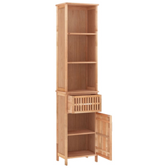 Bathroom Cabinet 42x29x182 cm Solid Wood Walnut