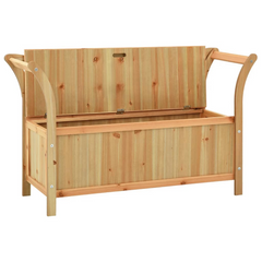 Solid Wood Fir Bench with Storage - 107x45x75.5 cm, Durable and Stylish Entryway Furniture