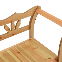 Solid Wood Fir Bench with Storage - 107x45x75.5 cm, Durable and Stylish Entryway Furniture