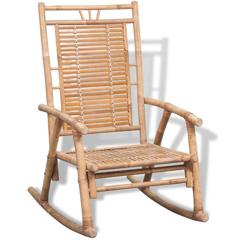 Bamboo Rocking Chair - Elegant & Durable Indoor/Outdoor Relaxation Solution