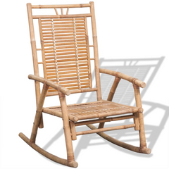 Bamboo Rocking Chair - Elegant & Durable Indoor/Outdoor Relaxation Solution