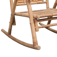 Bamboo Rocking Chair - Elegant & Durable Indoor/Outdoor Relaxation Solution