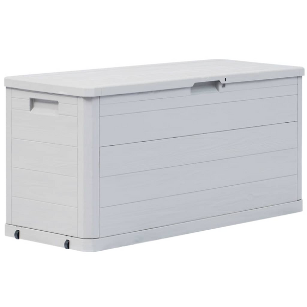 280 L Garden Storage Box - Light Grey | Weather-Resistant, Versatile Outdoor and Indoor Storage Solution