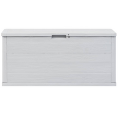 280 L Garden Storage Box - Light Grey | Weather-Resistant, Versatile Outdoor and Indoor Storage Solution